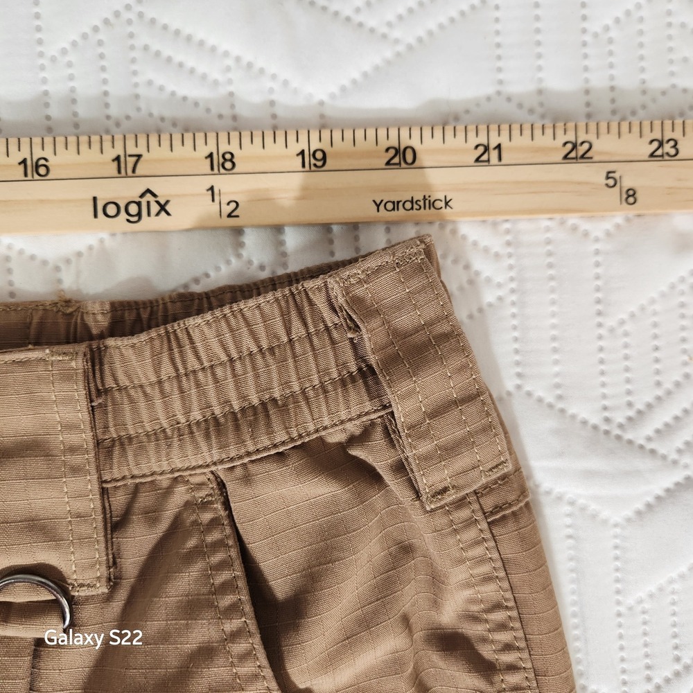 CQR Tactical Pants Mens 40x30 Brown Excellent Ripstop Cargo Work Trouser Stealth - Picture 4 of 16